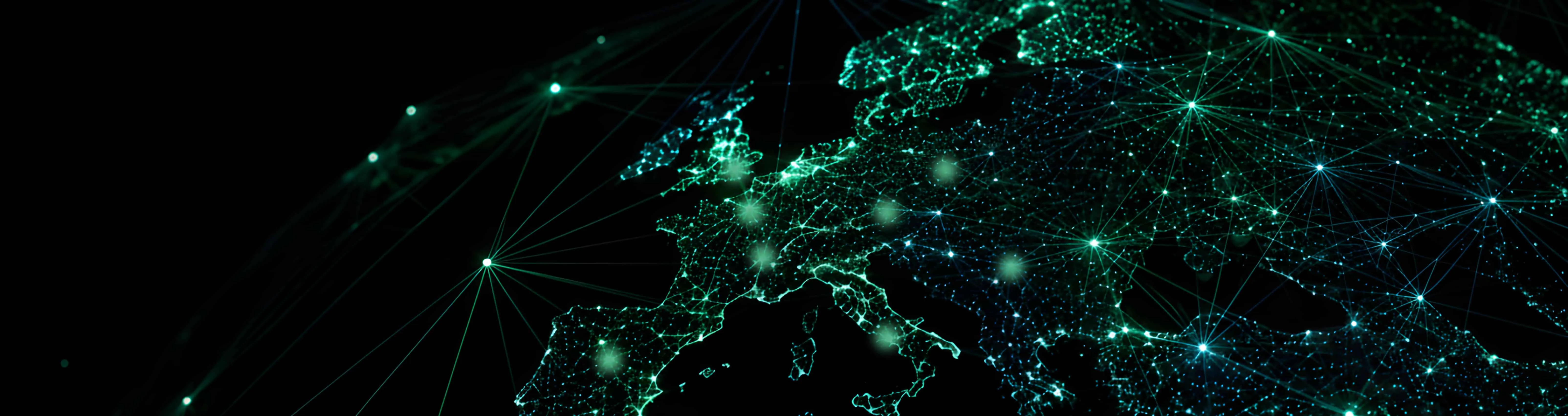Digital network map of Europe